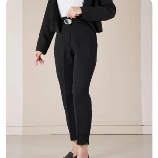 شلوار مازراتی لوسیندا کرپ مازراتی راسته فاق بلند مناسب چهار فصل