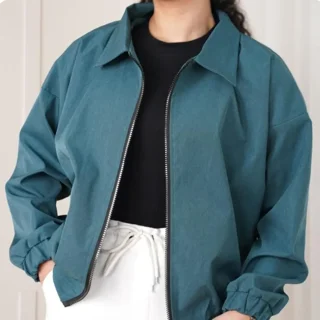 بامبرجکت ژونا جنس کتان سوییس ضد آب بدون آستر مناسب پاییز و زمستان